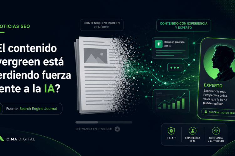 Evolución del contenido evergreen frente a la búsqueda con inteligencia artificial - Cima Digital